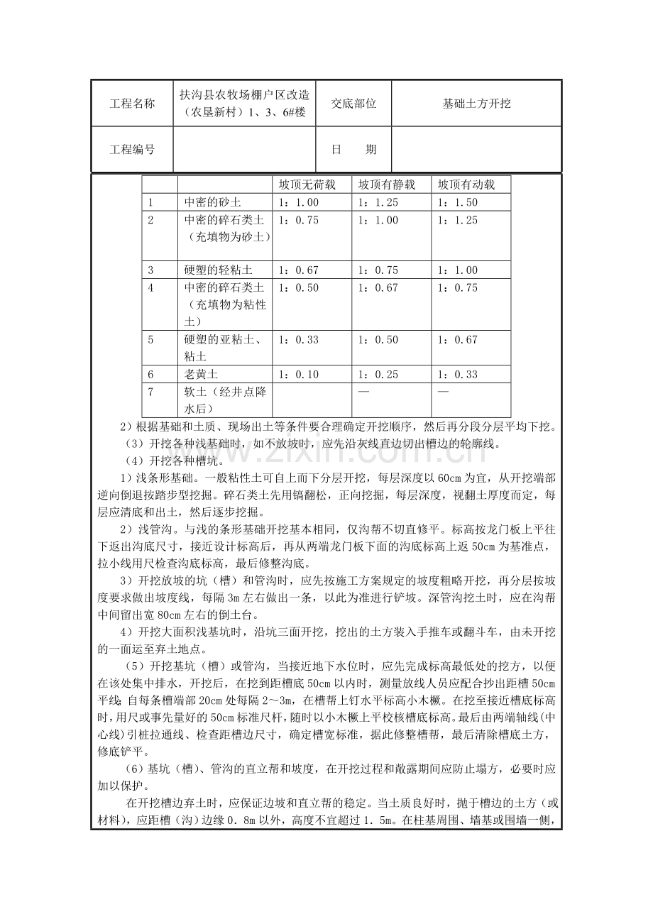 技术交底记录(人工挖土).doc_第3页