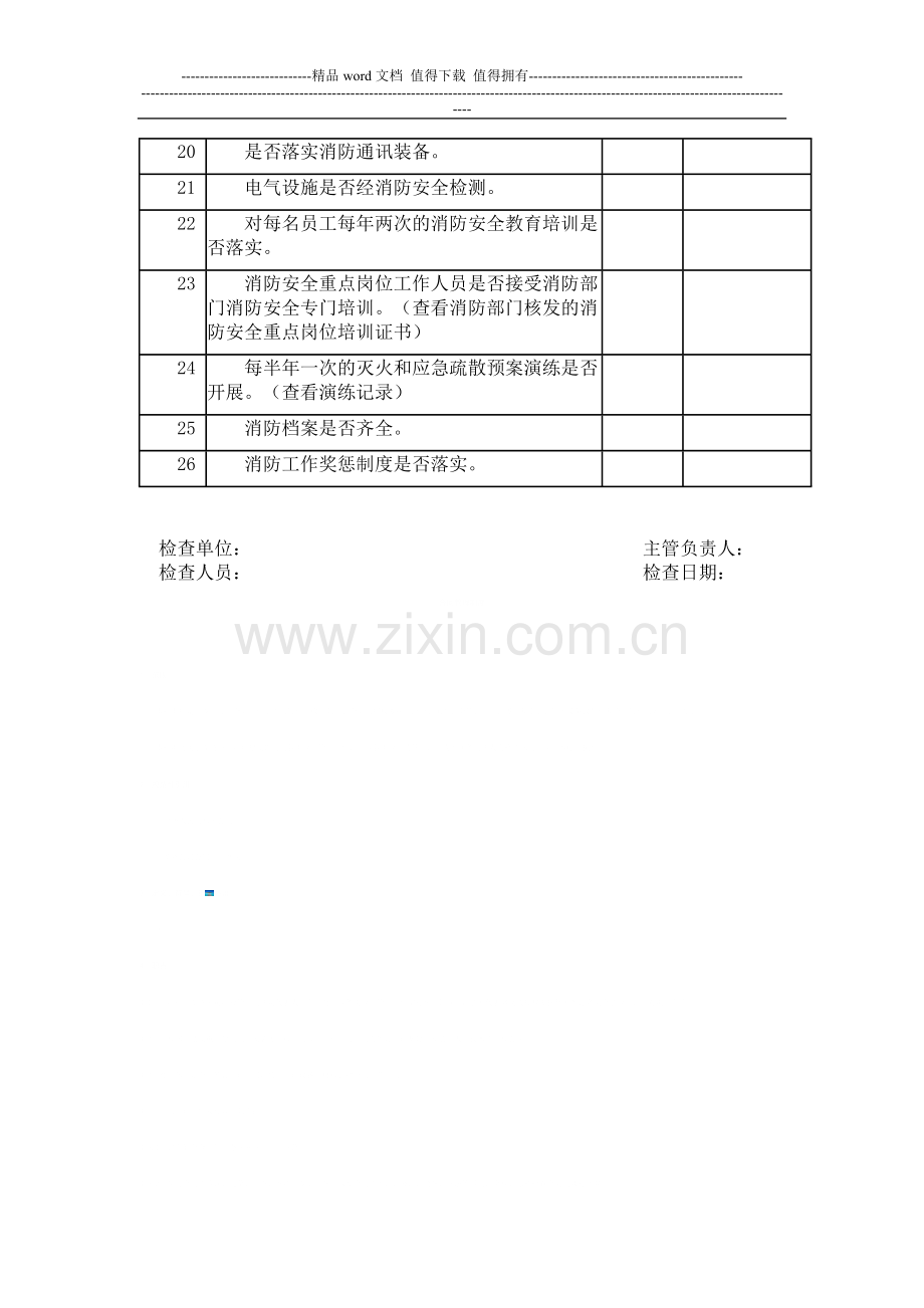 铁厂中学消防安全检查情况记录表.doc_第3页