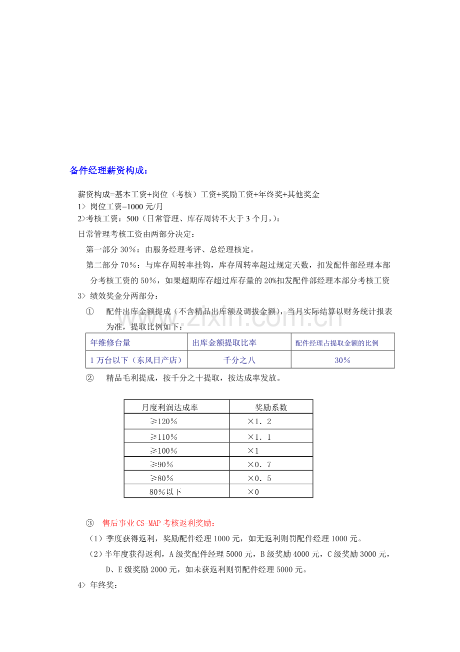 汽车4S店售后岗位考核办法.doc_第3页