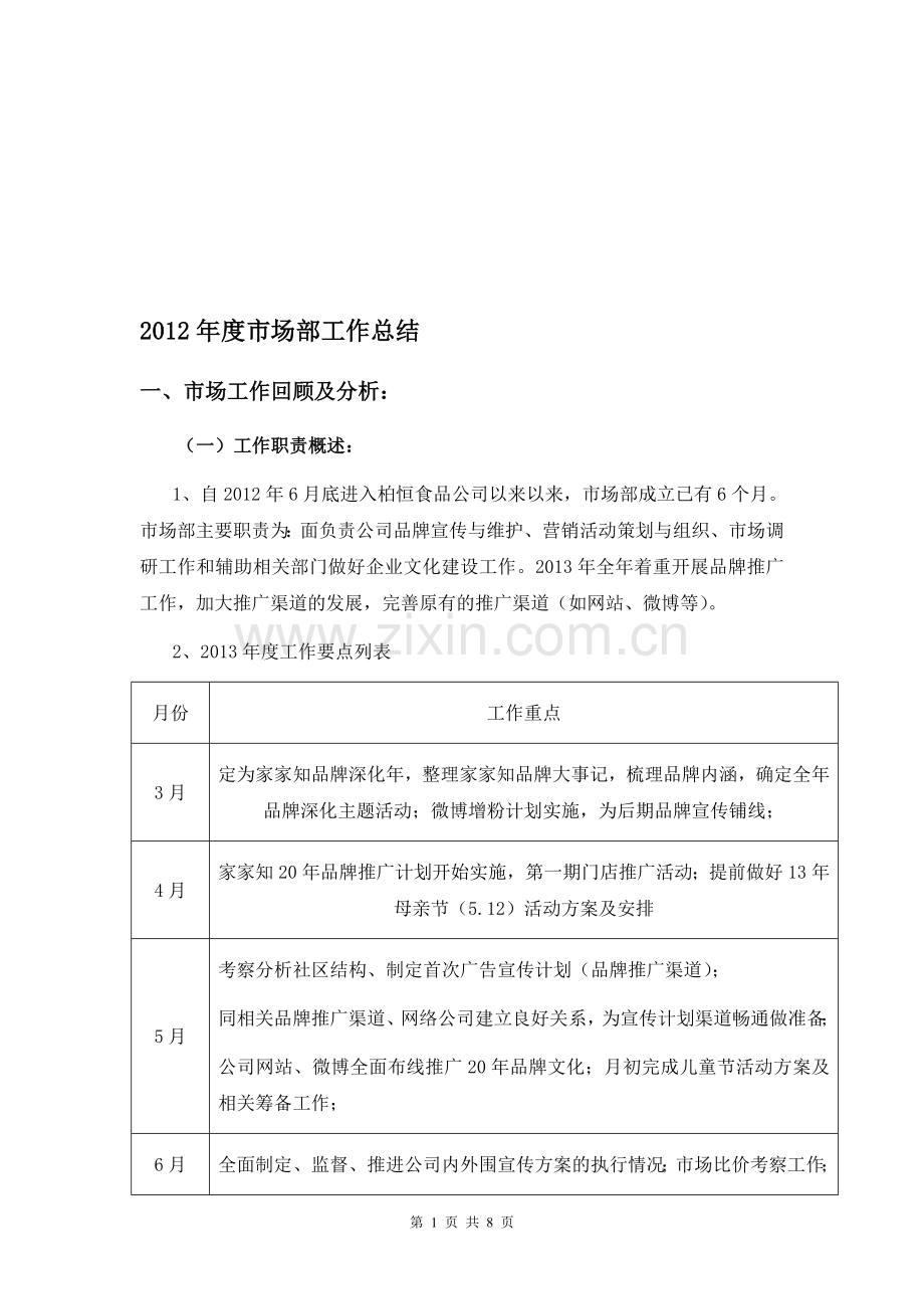 市场部年度工作总结暨工作计划.doc_第1页