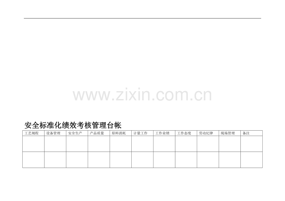 安全标准化绩效考核管理台帐.doc_第3页