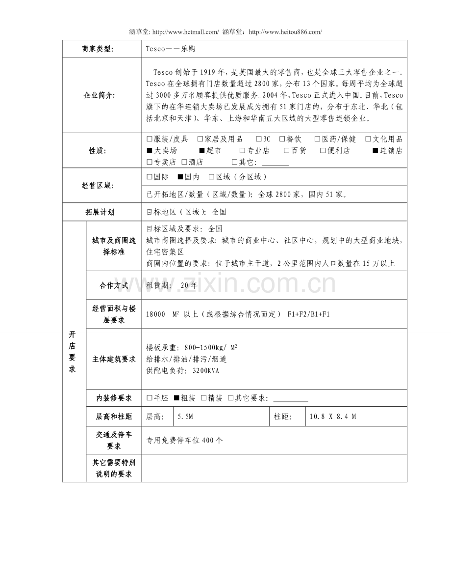 大型专业卖场的基本场地要求和建设标准.doc_第3页