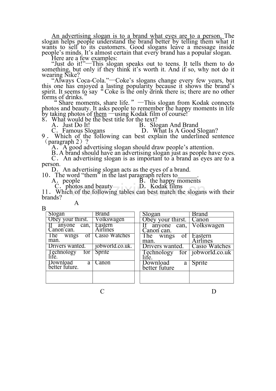 高二英语阅读理解练习题12.doc_第3页