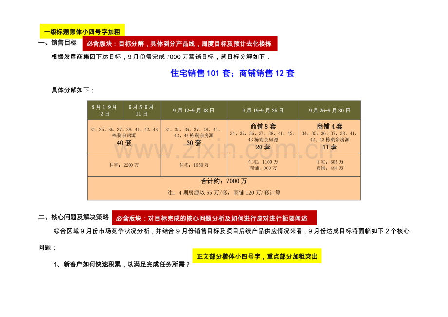 XXXX项目月度营销执行方案(详细版).doc_第3页