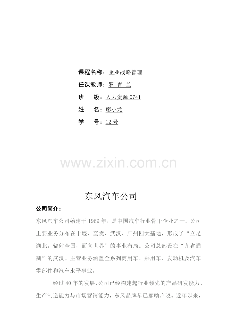 东风汽车公司企业战略分析.doc_第2页