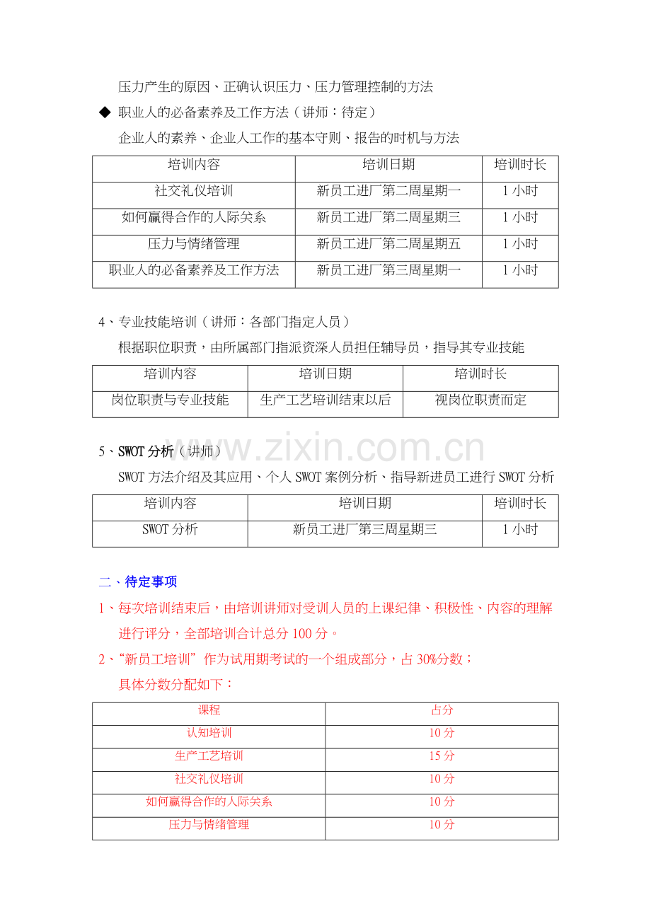 新员工培训项目实施方案.doc_第2页