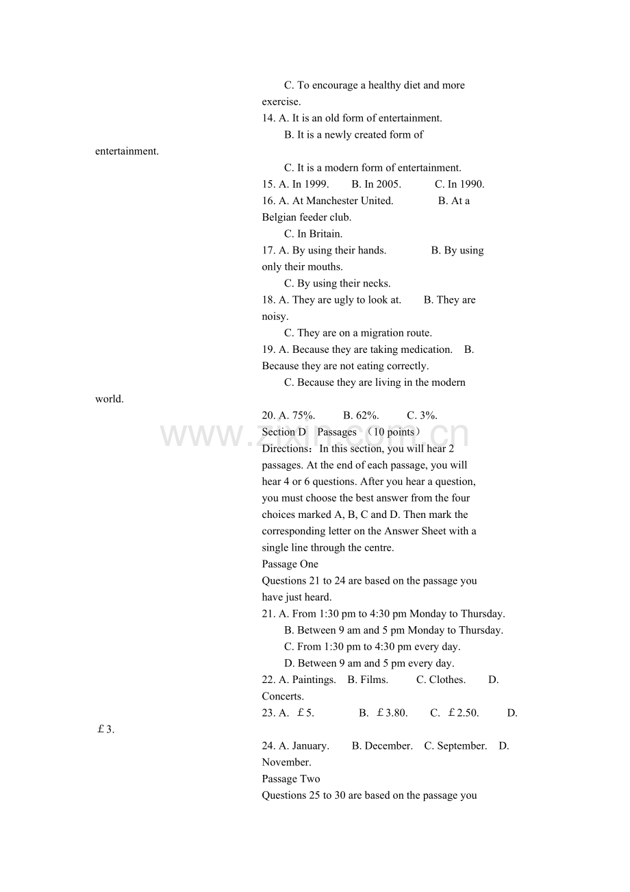 2006全国大学英语竞赛真题B.doc_第3页