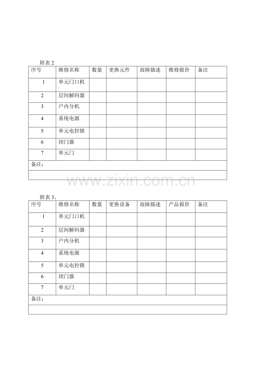 楼宇对讲维修方案.doc_第3页