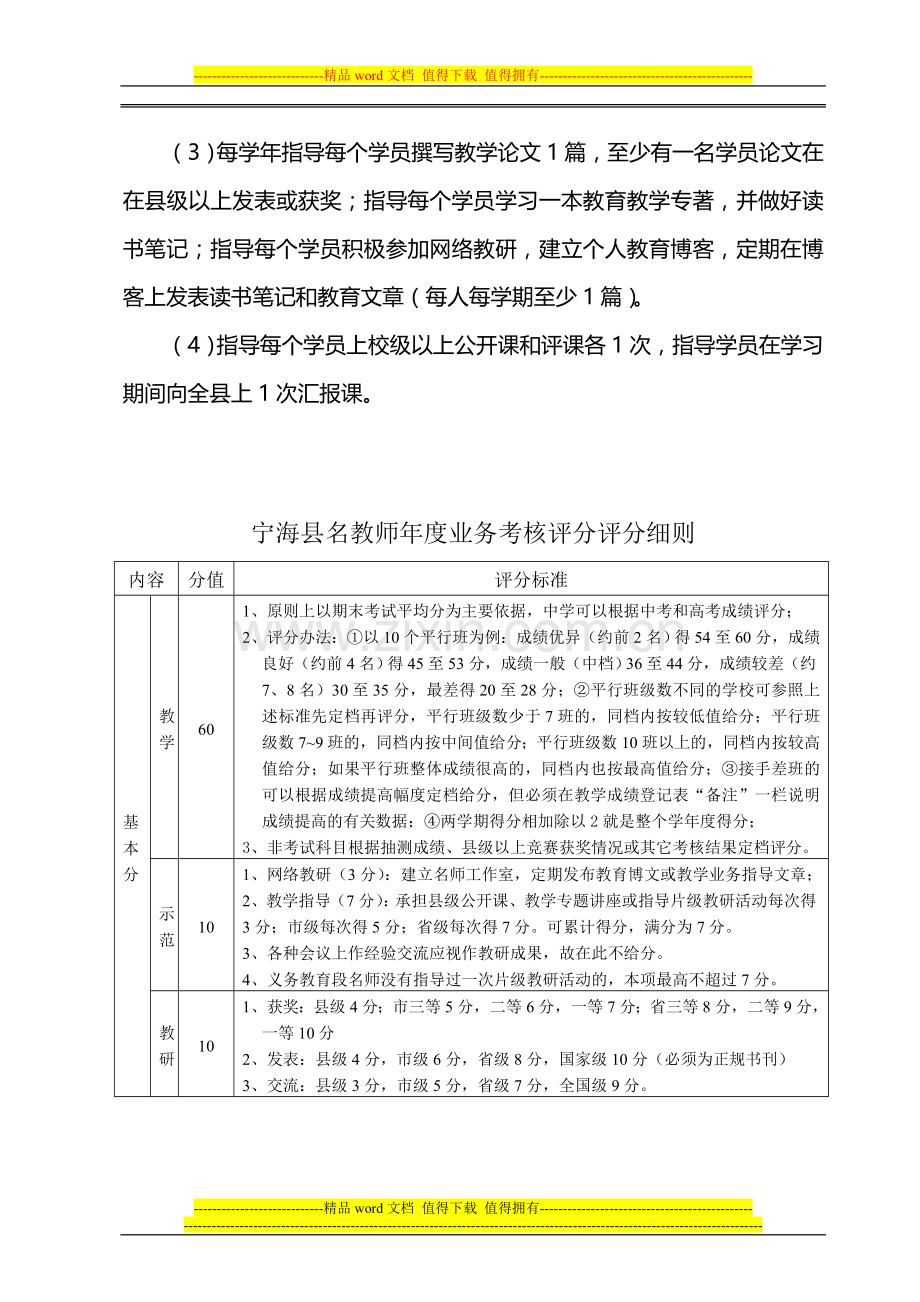 宁海县名教师业务考核手册.doc_第3页