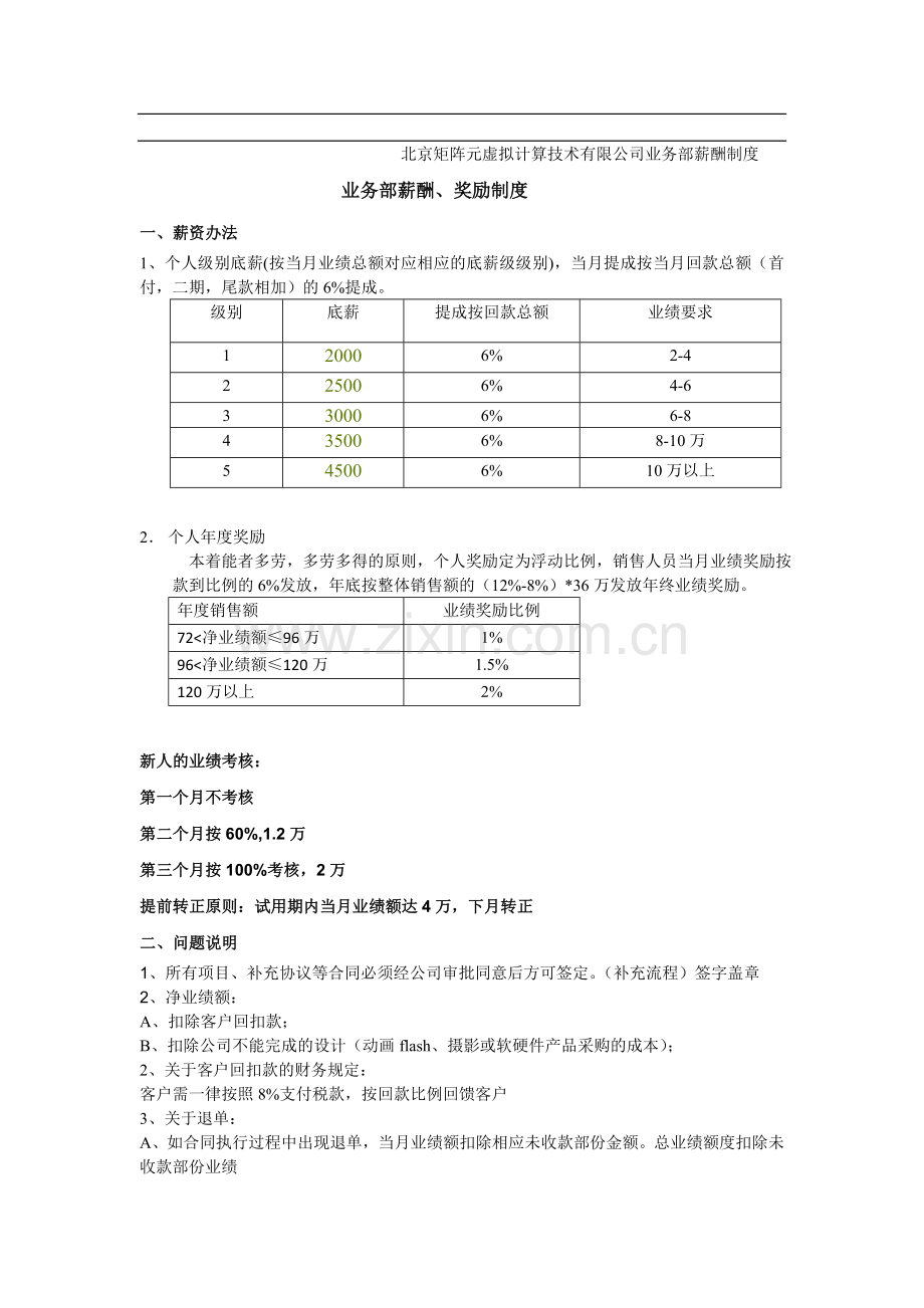 业务部薪酬制度.doc_第1页