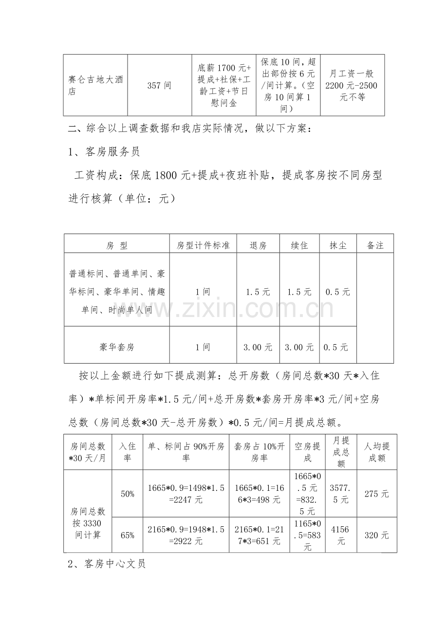 成都嗨喽酒店客房绩效提成方案.doc_第2页