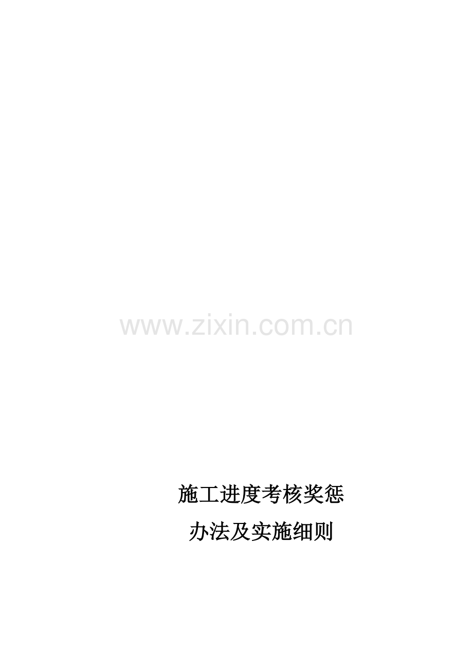 施工进度考核奖惩办法及实施细则(1).doc_第1页