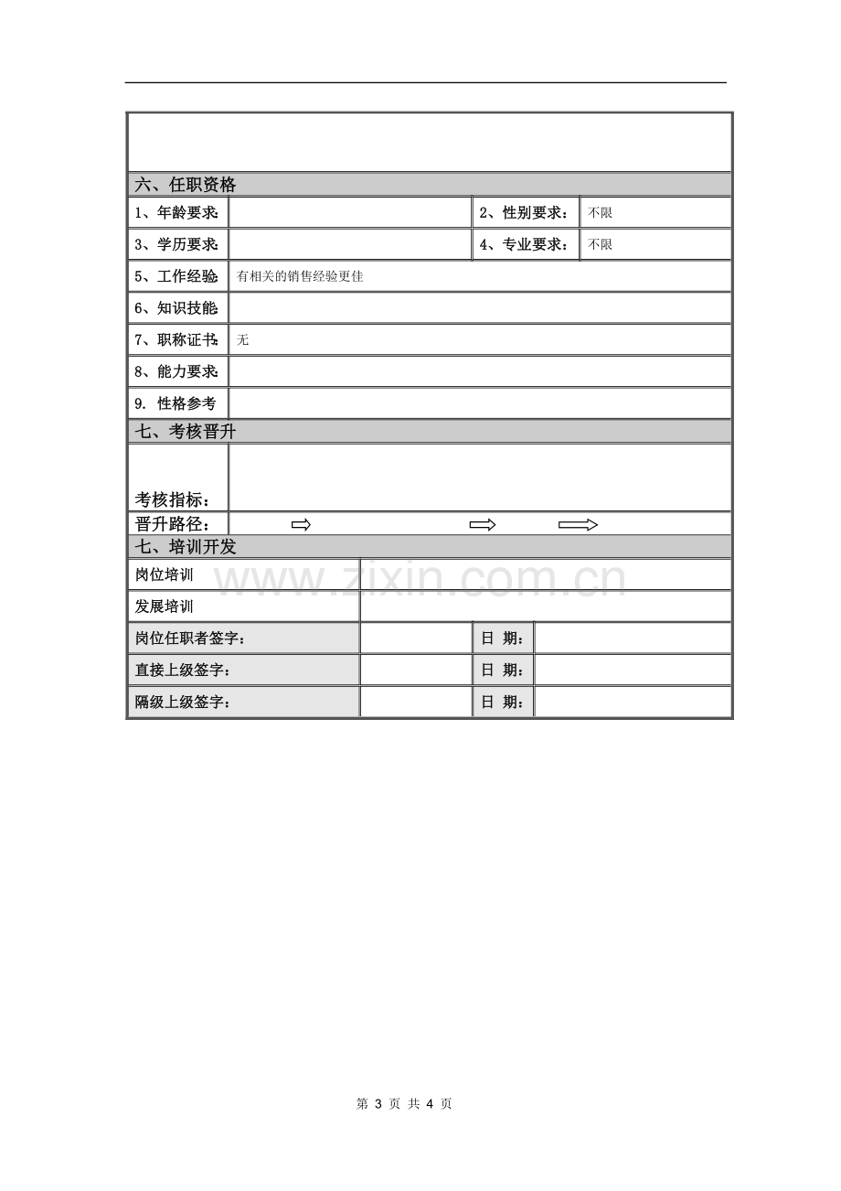 客户经理助理岗位说明书草案.doc_第3页