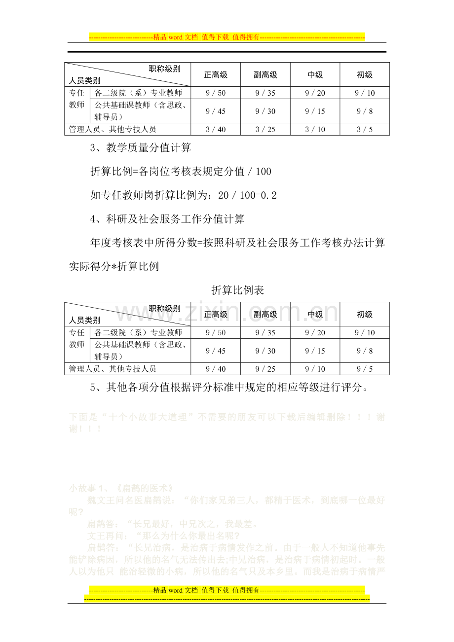 2013年度教职工岗位目标考核指导性意见.doc_第3页