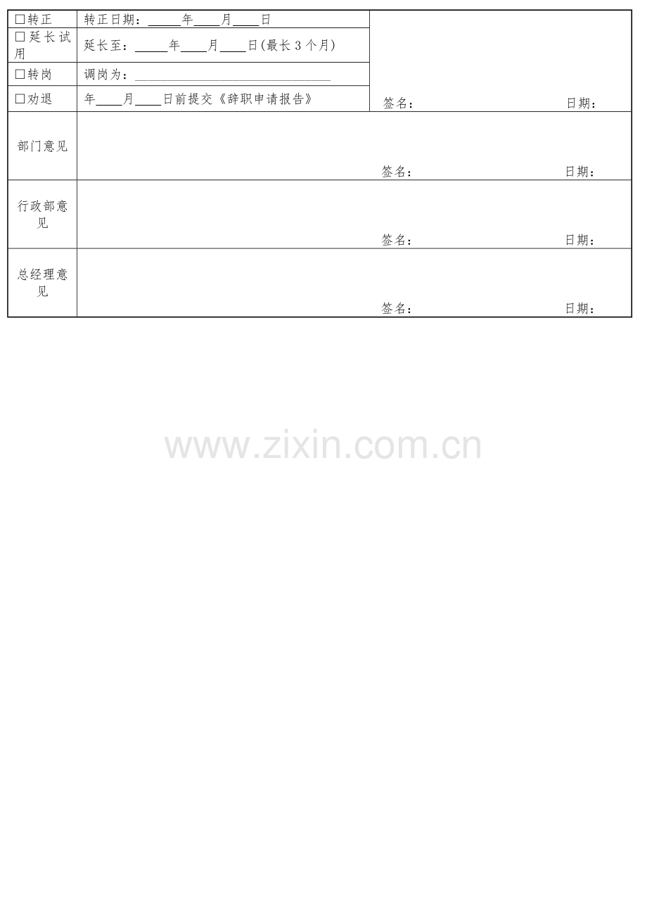 试用期考核指标表..doc_第2页