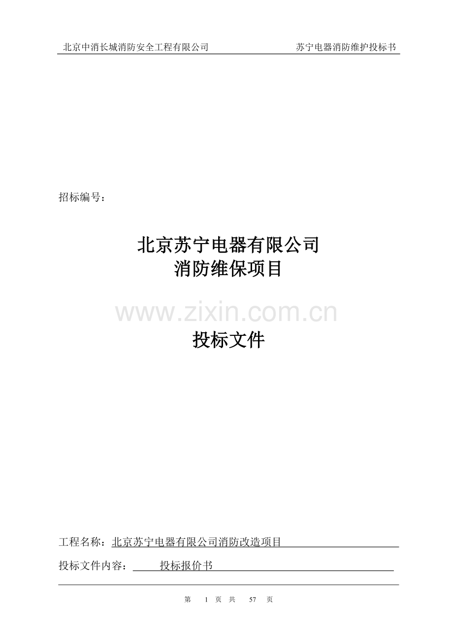 消防各大系统维保方案及报价书.doc_第1页