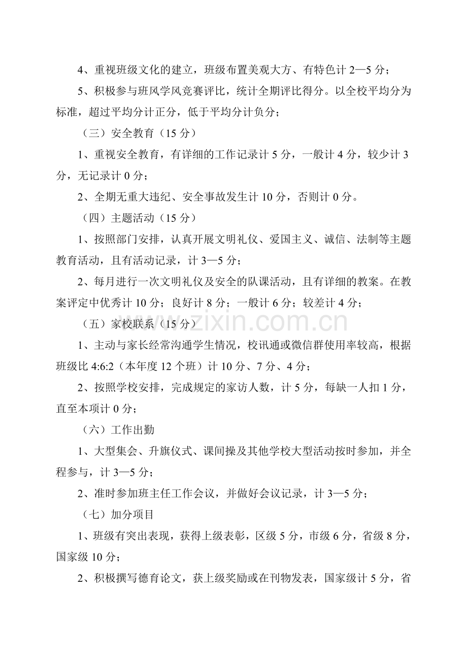 班主任工作绩效考核方案.doc_第2页