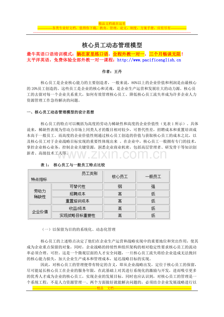 核心员工动态管理模型-6页.doc_第1页