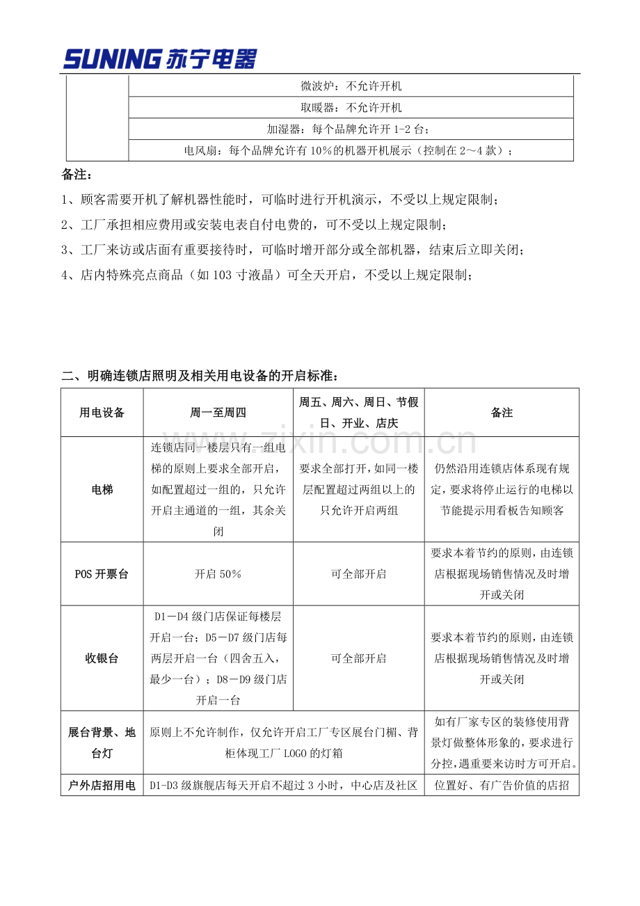 苏宁电器连锁店用电管理规定.doc_第2页