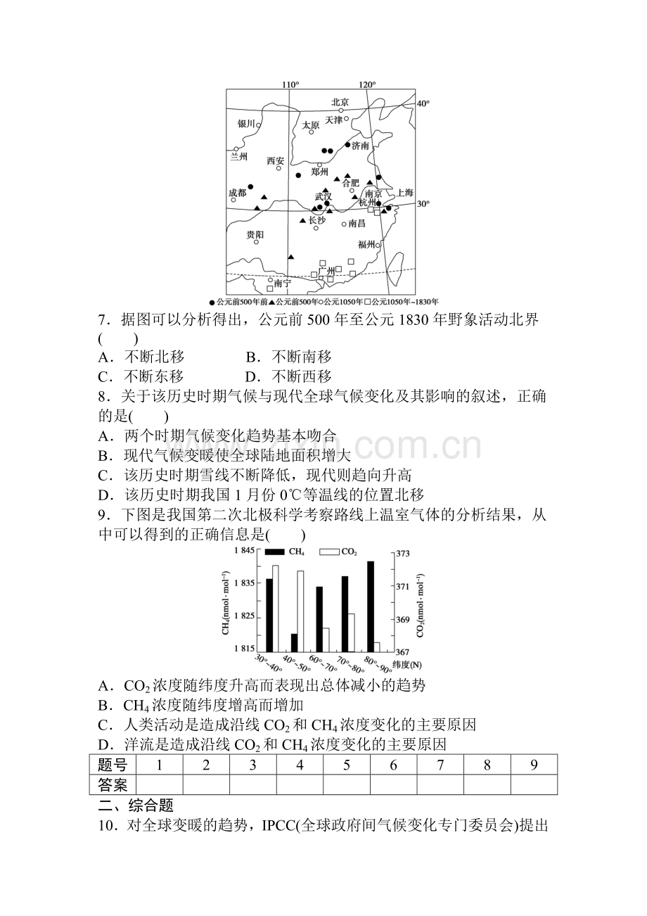 高三地理复习必修一课后检测题19.doc_第3页