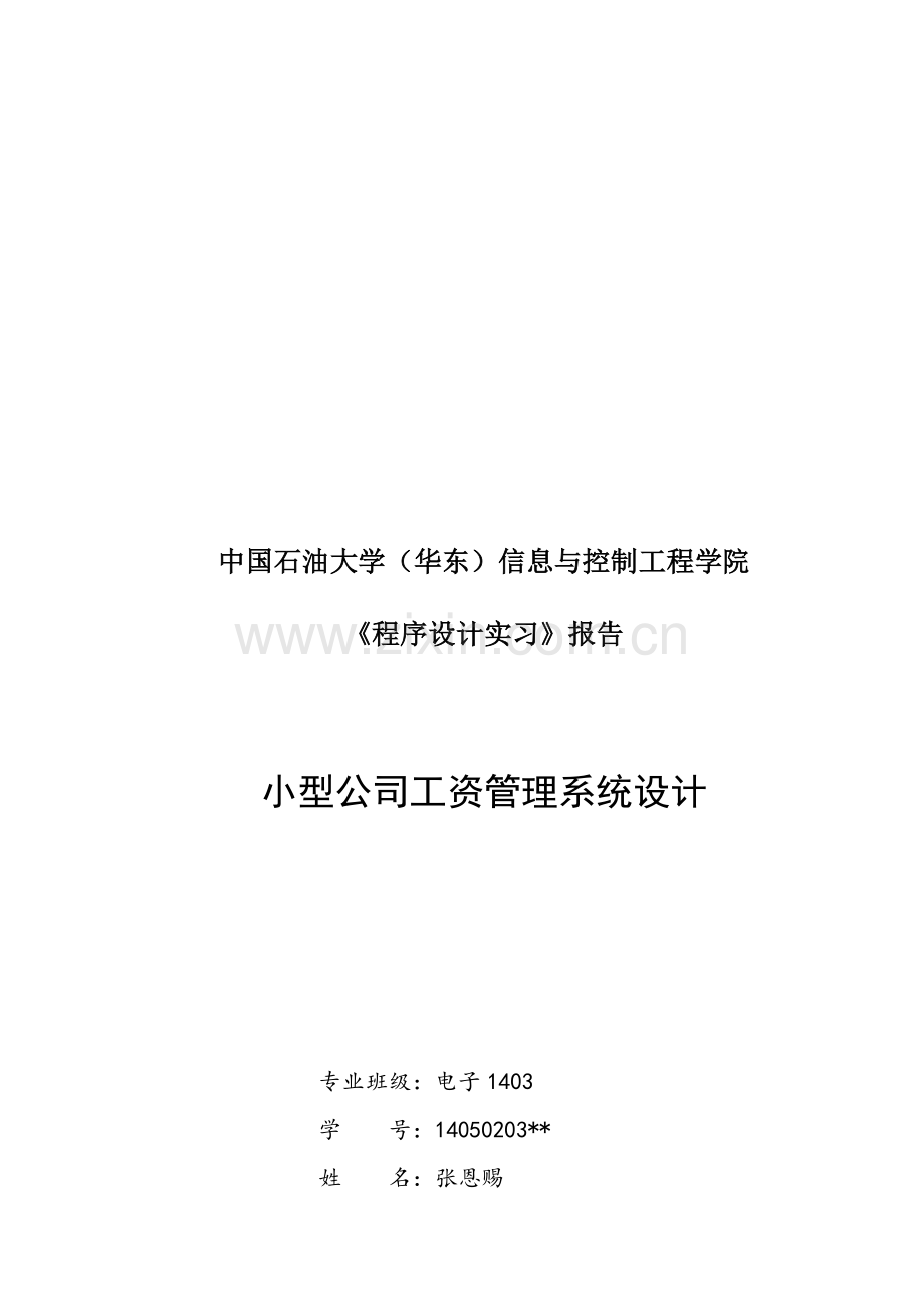 小型公司工资管理系统实习报告.doc_第2页