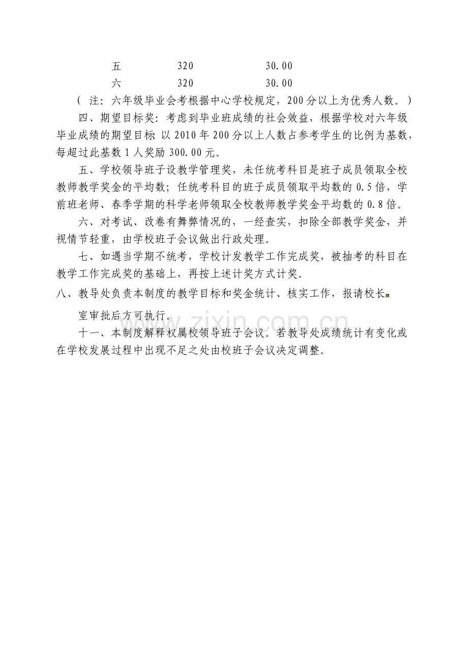 小学教师教学成绩奖罚制度.doc_第2页