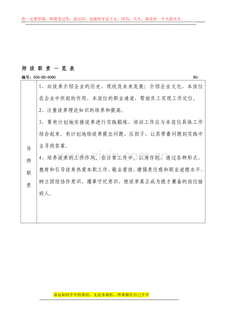 师徒职责一览表.A.doc_第1页