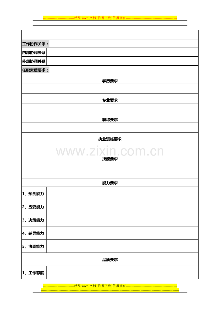 岗位职责说明书(行政助理).doc_第2页