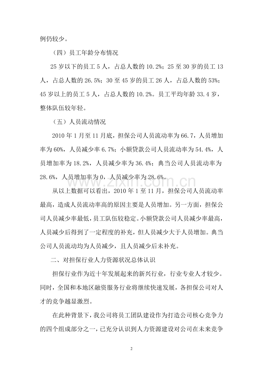 投资担保有限公司人力资源优化方案.doc_第2页