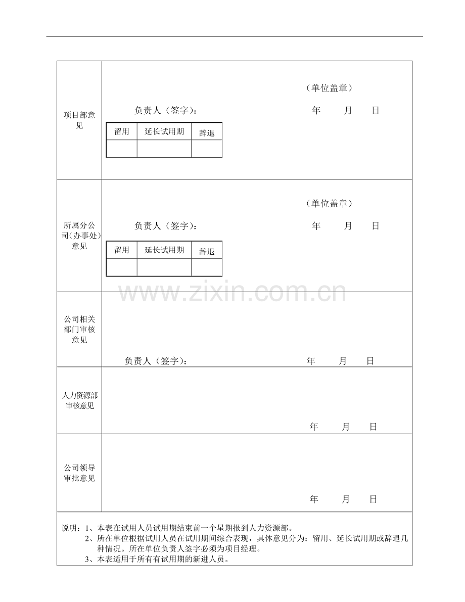 《新进人员试用期考核鉴定表》..doc_第2页