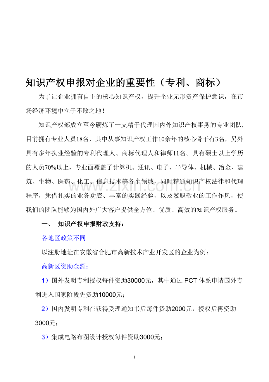 专利商标版权申报对企业的重要性.doc_第1页