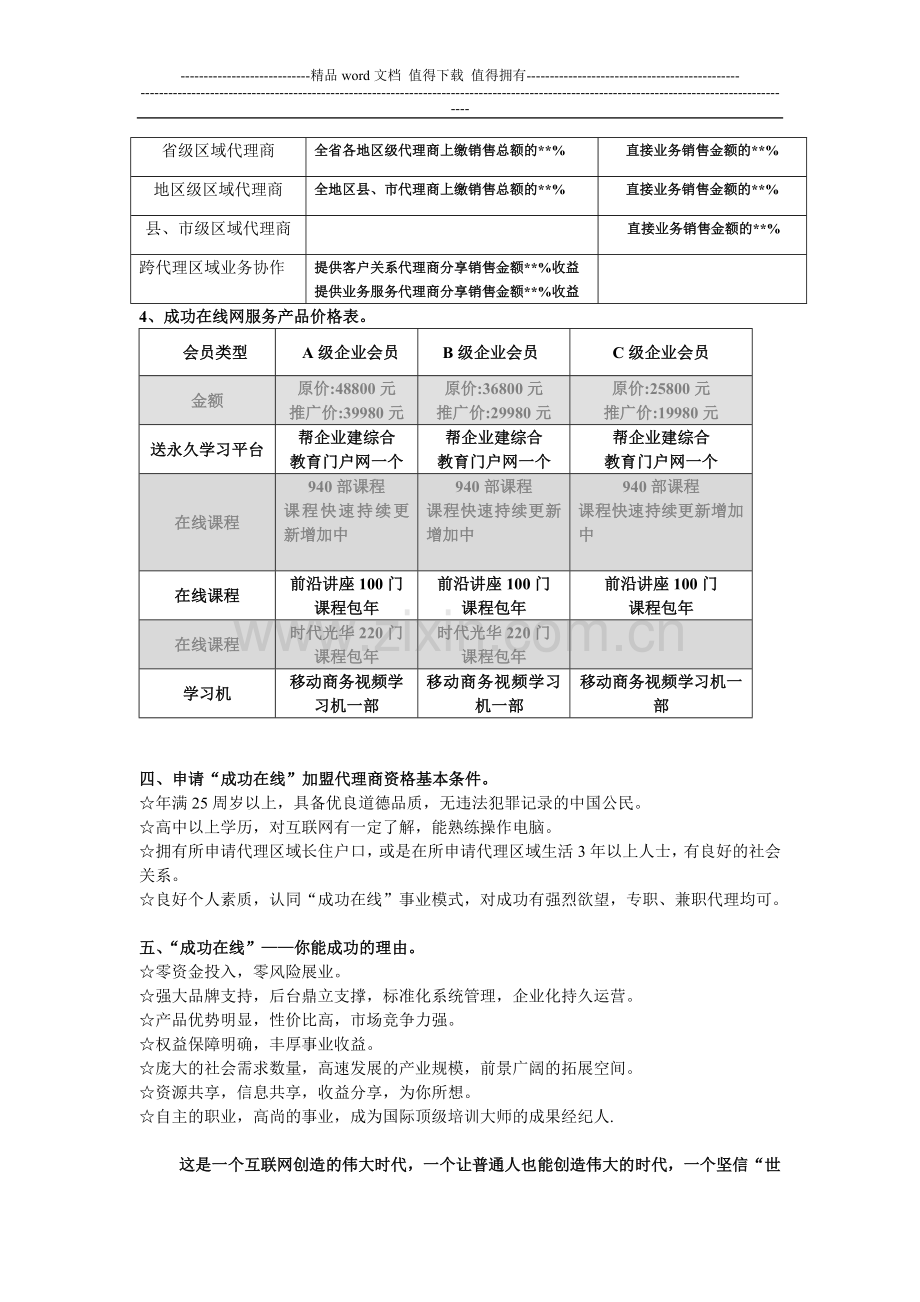 山东成功在线网招商手册文案.doc_第3页