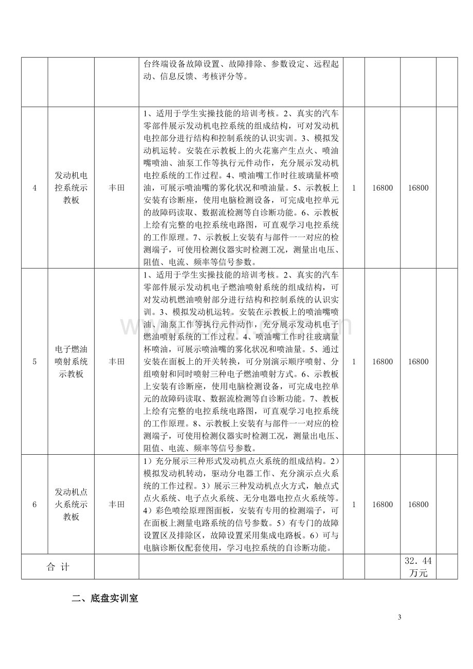 汽车实训室建设方案.doc_第3页