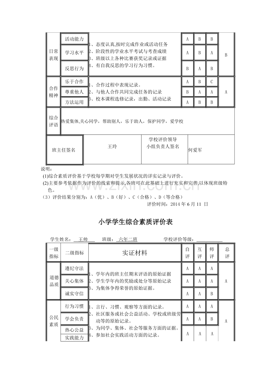 小学学生综合素质评价表..doc_第3页