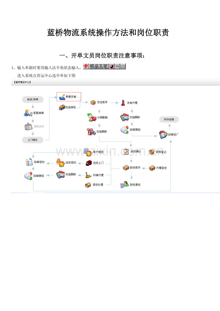 蓝桥ERP物流管理软件操作文档教程.doc_第1页