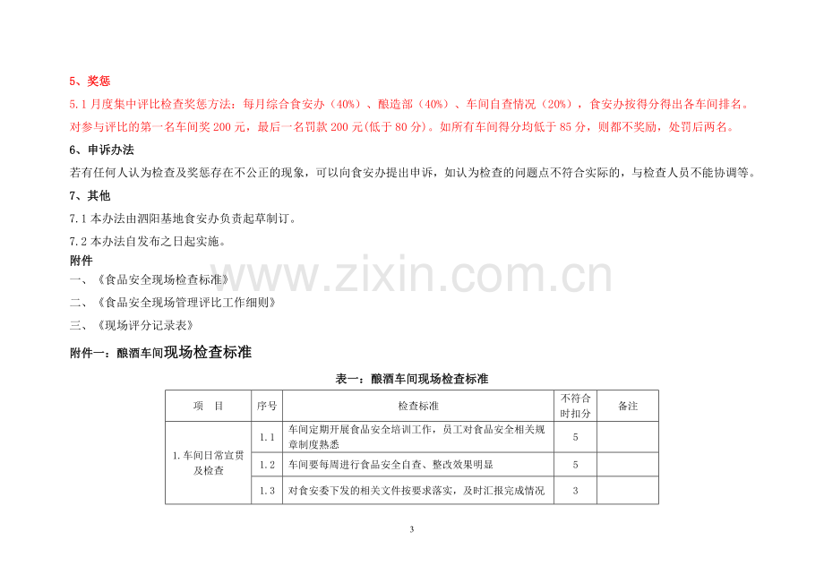 酿酒车间食品安全日常管理办法.doc_第3页