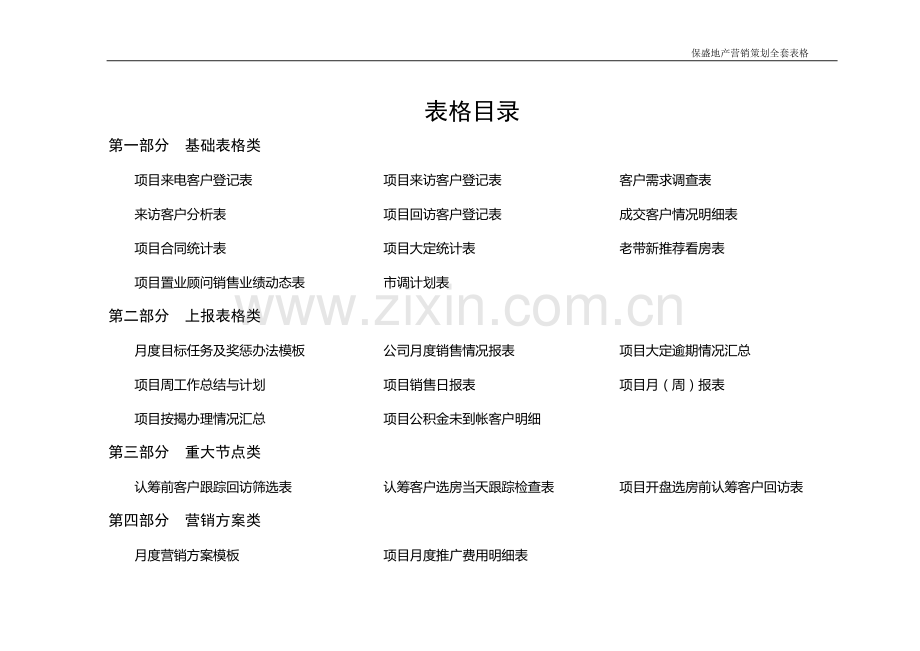 房地产销售管理表格.doc_第1页