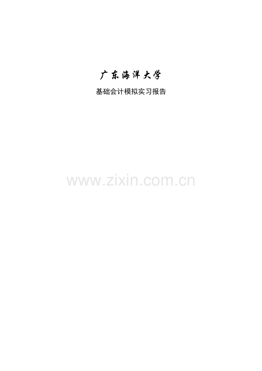 基础会计实习报告.doc_第1页