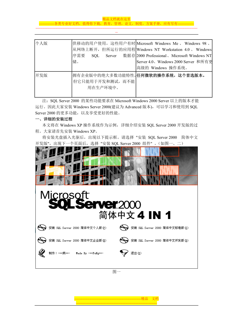 零度餐饮管理系统SQL-Server-2000-SP4补丁安装文件.doc_第2页