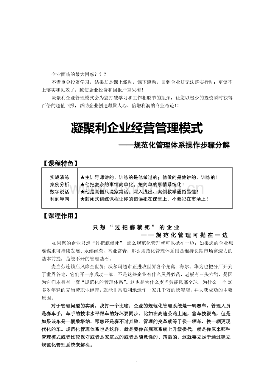 规范化管理体系建设与落实资料.doc_第1页