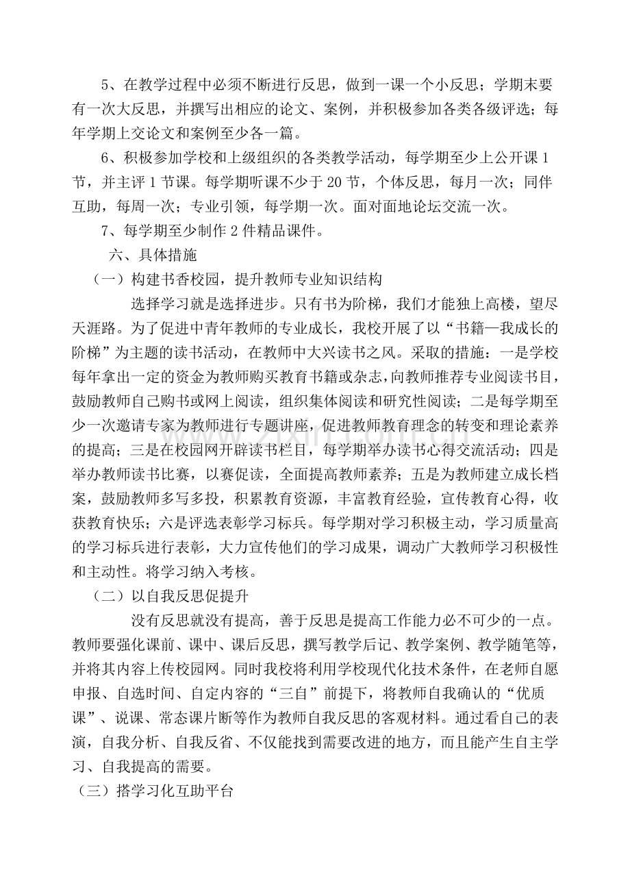 教师专业发展水平提升实施方案.doc_第2页