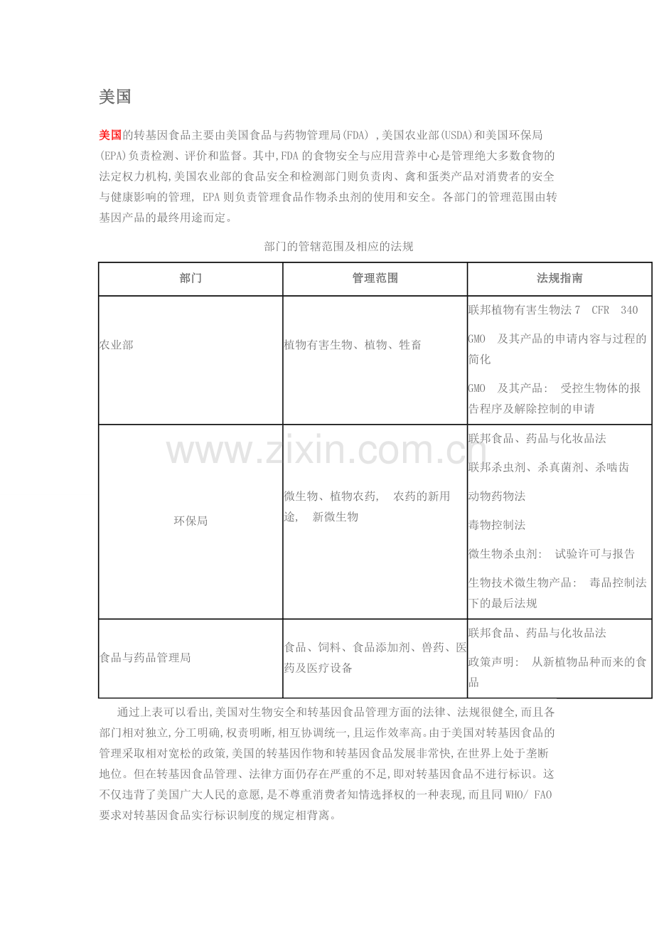 转基因食品法规与管理现状.doc_第1页