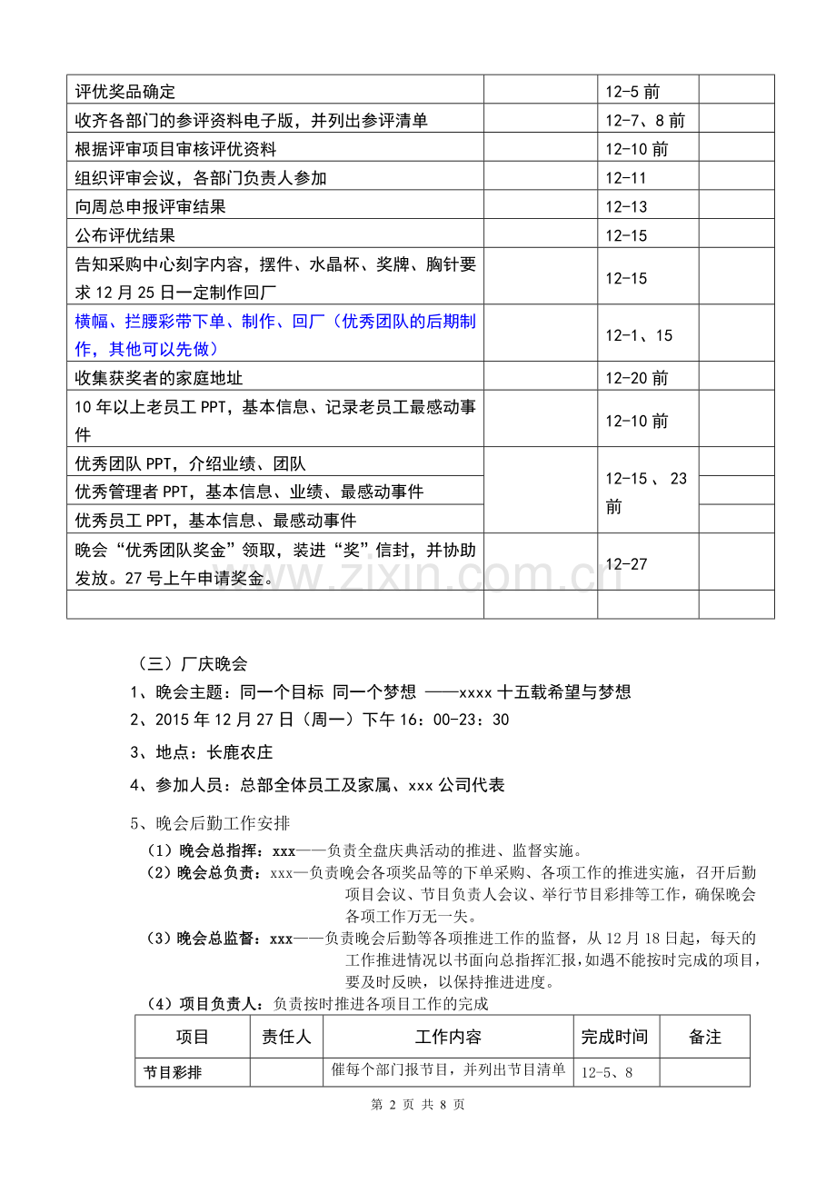 十五周年庆典活动后勤工作方案1.doc_第2页