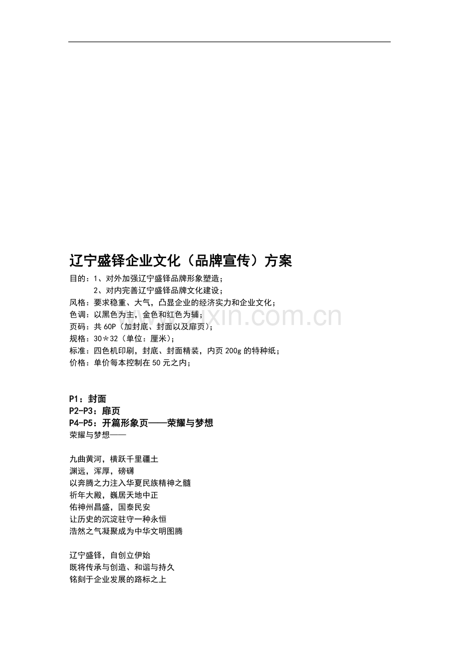 企业品牌宣传方案.doc_第1页