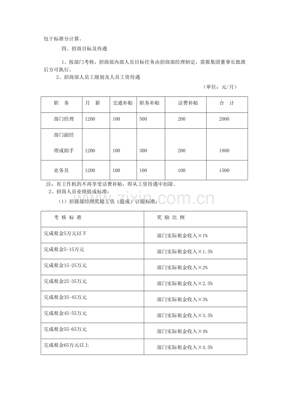 招商部人员绩效考核办法最全方案.doc_第2页