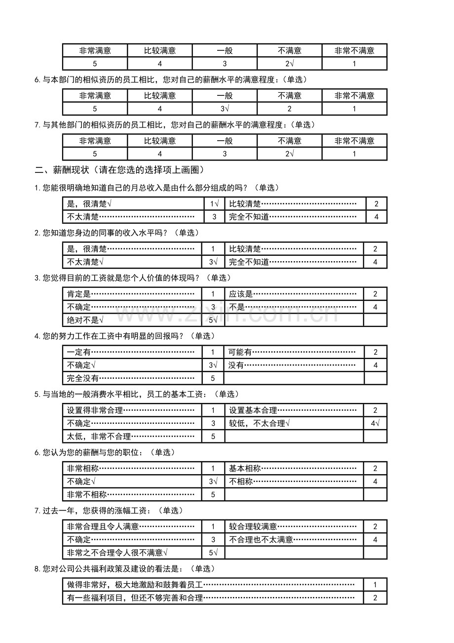 薪酬、绩效现状调研问卷.doc_第2页