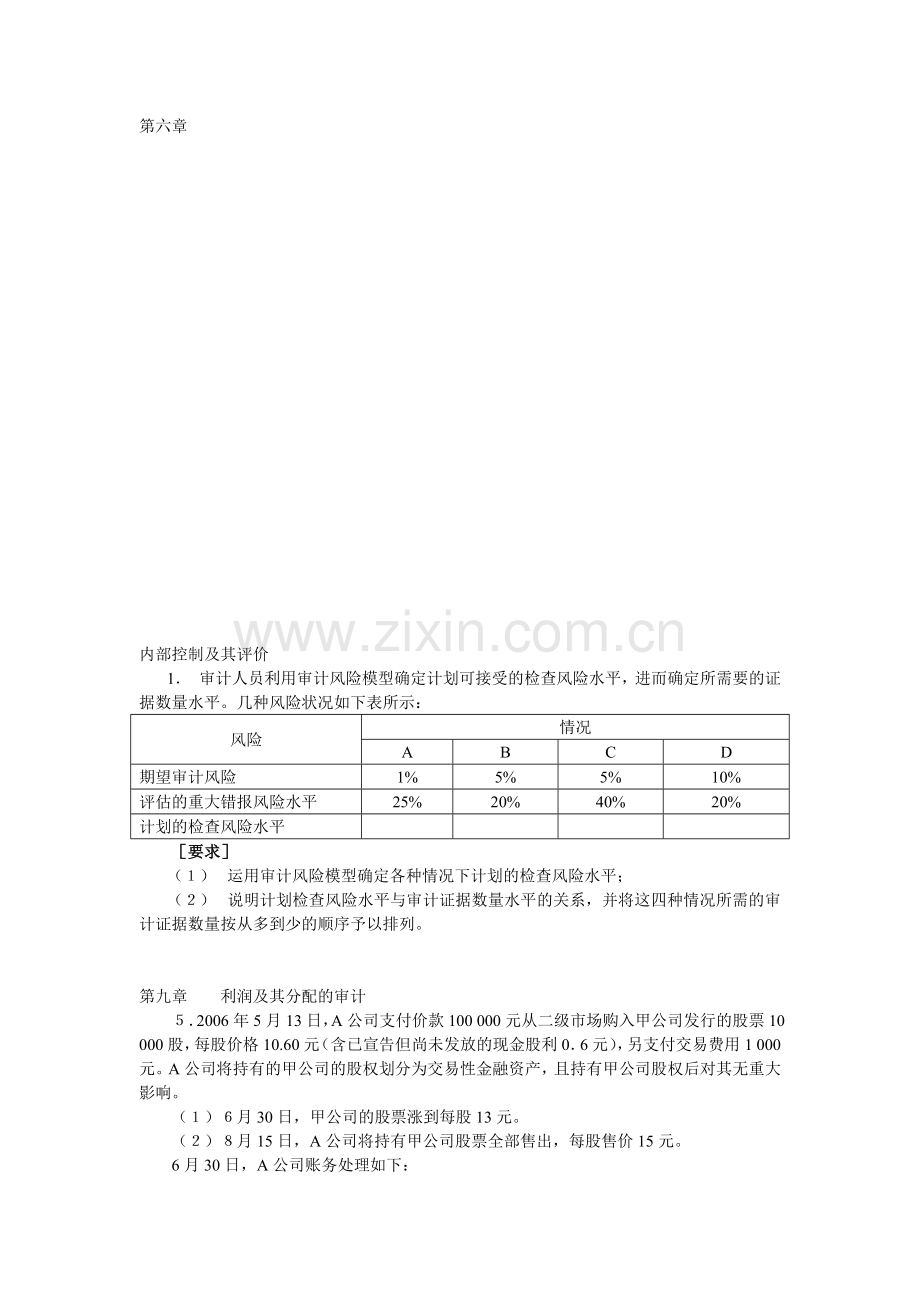 审计习题及答案2.doc_第1页