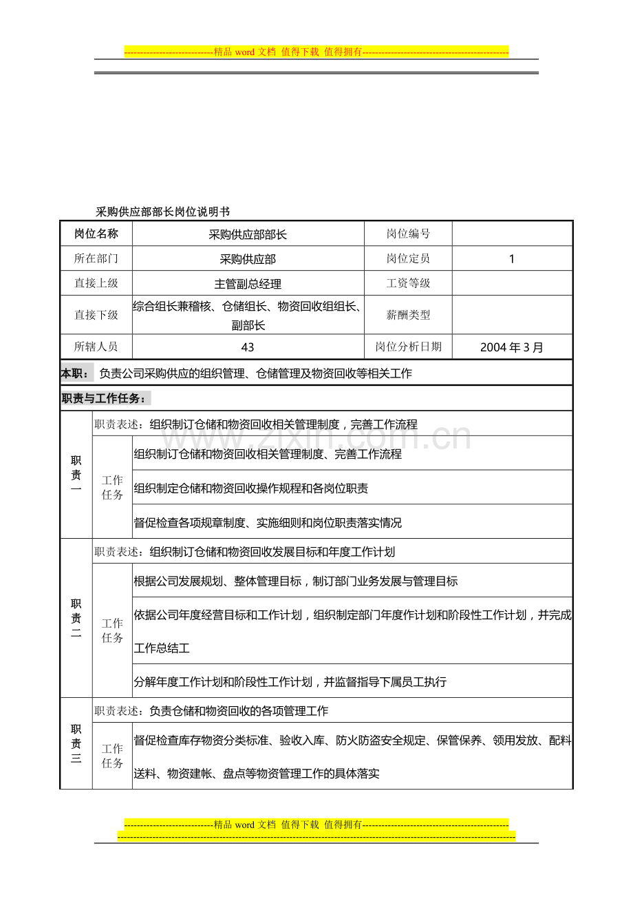 采购类岗位说明书.doc_第1页