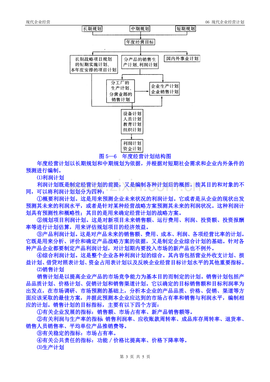 授课-06-现代企业经营计划(教材第六章)整理后.doc_第3页