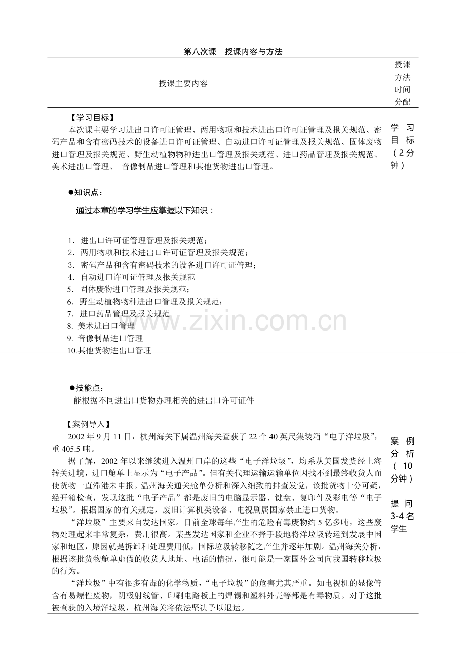 《进出口报关实务》电子教案08对外贸易管制制度3.doc_第2页